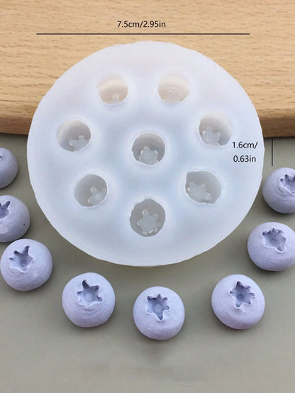 1pc Blueberry, Raspberry, Blackberry Silicone Mold