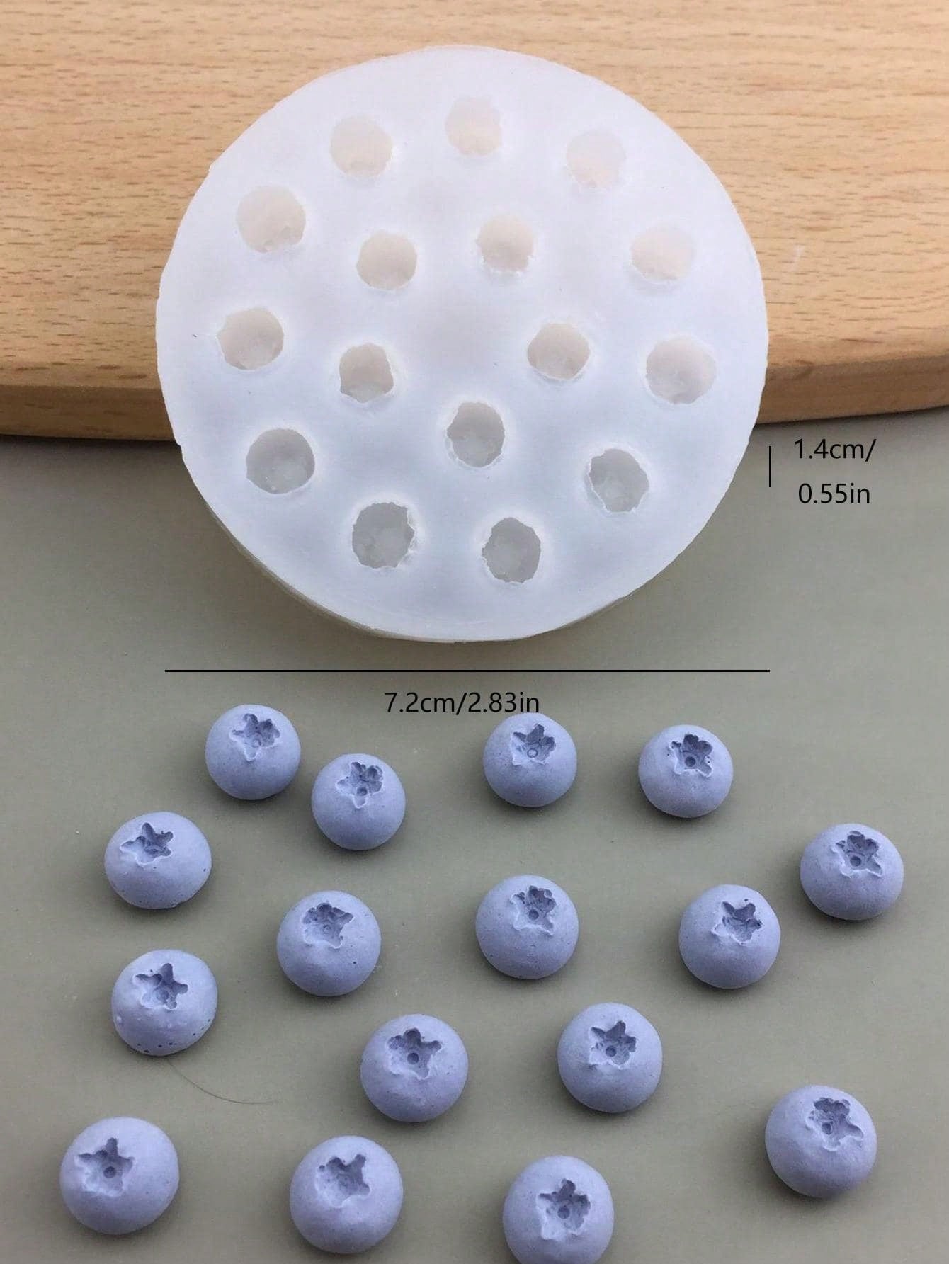 1pc Blueberry, Raspberry, Blackberry Silicone Mold