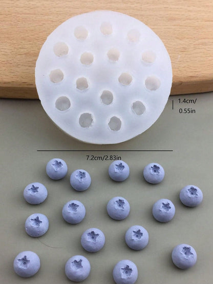 1pc Blueberry, Raspberry, Blackberry Silicone Mold