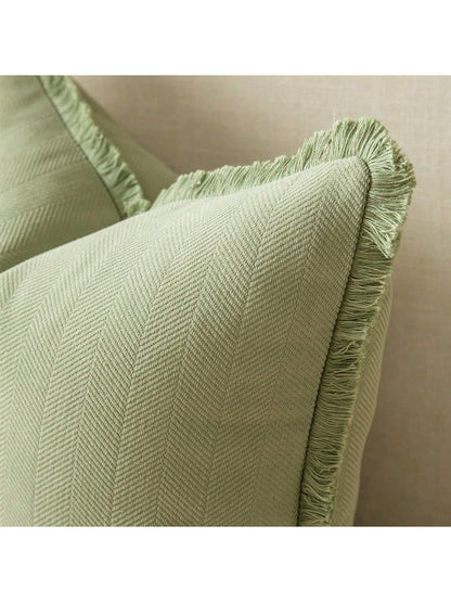1pc Bohemian Style Solid Color Chenille Tassel Decorative Throw Pillow Cover, Aesthetic Cushion Case For Sofa Couch Bedroom Living Room Home Decor