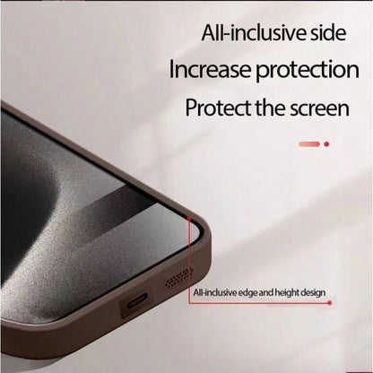 1pc Brown Cute Fashion UV Painted Full Screen Daisy Raised Edge Shockproof Phone Case Compatible With Ip17 16 15 14 13 S26 S25 S24 Honor 400Lite 200Pro Honor A5 X9 X8 X6 9x And Smart6/7/8/9/10, 14T Xi