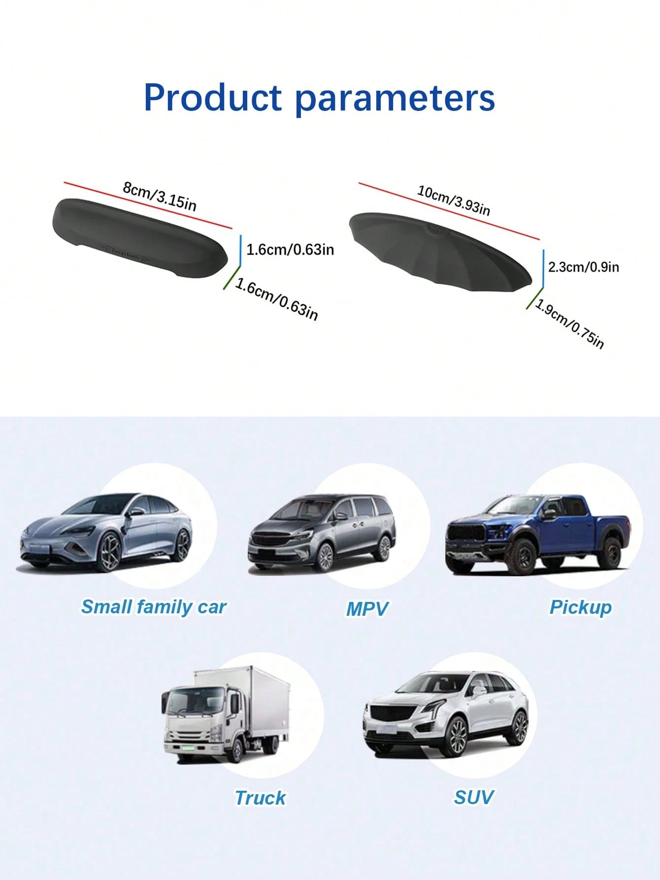 1pc Car Rearview Camera Silicone Rain Shield- Thickened & Widened Triangle Design, Matte Finish, All-Weather Waterproof Accessory, Enhances Visibility In Rainy Weather, Universal Fit Without Installa