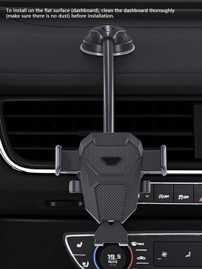 1pc Car Suction Cup Phone Holder Multi-Function Dashboard Car Mount Phone Navigation Bracket (Clean The Surface Before Use And Avoid Using In High Temperature Areas)