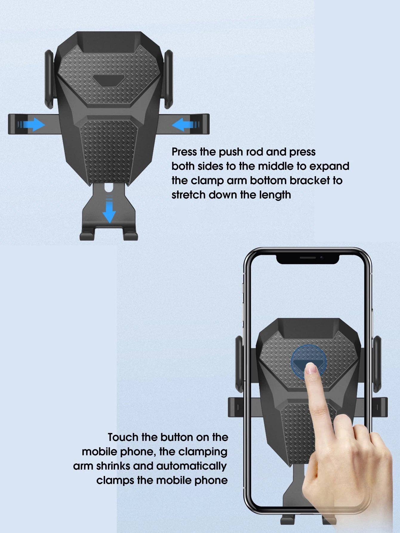 1pc Car Suction Cup Phone Holder Multi-Function Dashboard Car Mount Phone Navigation Bracket (Clean The Surface Before Use And Avoid Using In High Temperature Areas)