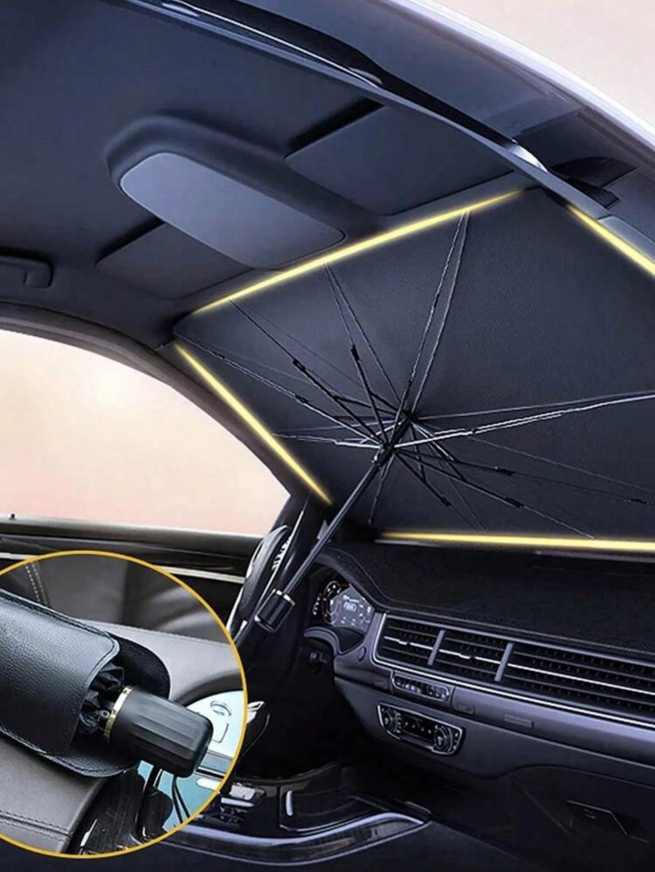 1pc Car Sun Shade, Keeps You Cool And Protected From Sunlight, Essential For Summer, Road Trip
