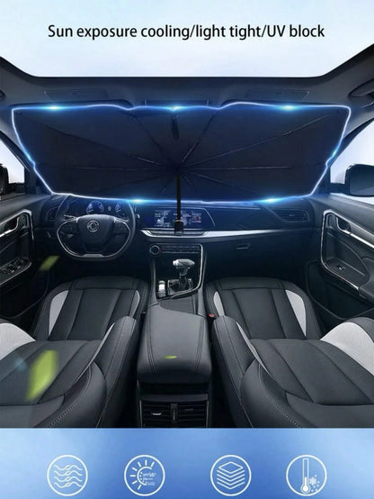 1pc Car Sun Shade, Keeps You Cool And Protected From Sunlight, Essential For Summer, Road Trip