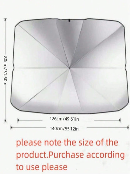1pc Car Sun Shade, Keeps You Cool And Protected From Sunlight, Essential For Summer, Road Trip
