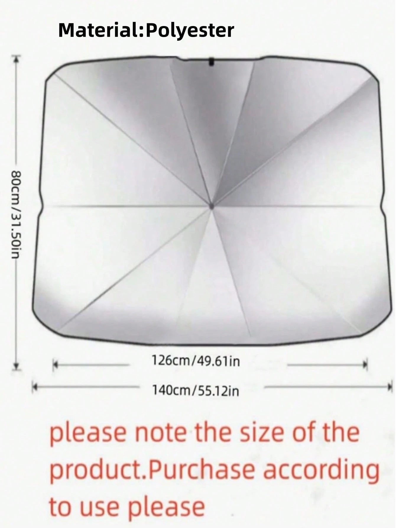 1pc Car Sun Shade, Keeps You Cool And Protected From Sunlight, Essential For Summer, Road Trip
