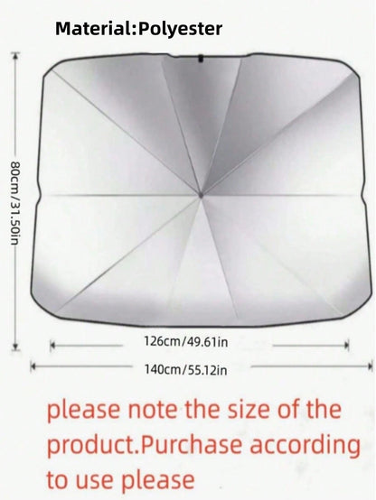 1pc Car Sun Shade, Keeps You Cool And Protected From Sunlight, Essential For Summer, Road Trip