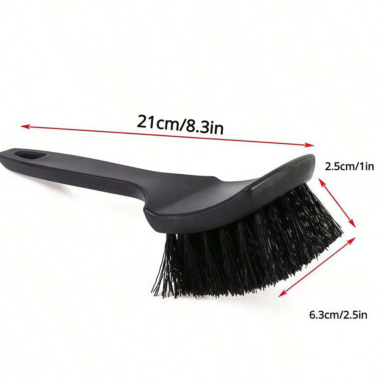 1PC Car Tire Rim Brush Wheel Hub Cleaning Brush Car Wheel Detail Cleaning Accessory Black White Tire Washing Tool, Car Supplies, Car Cleaning Supplies