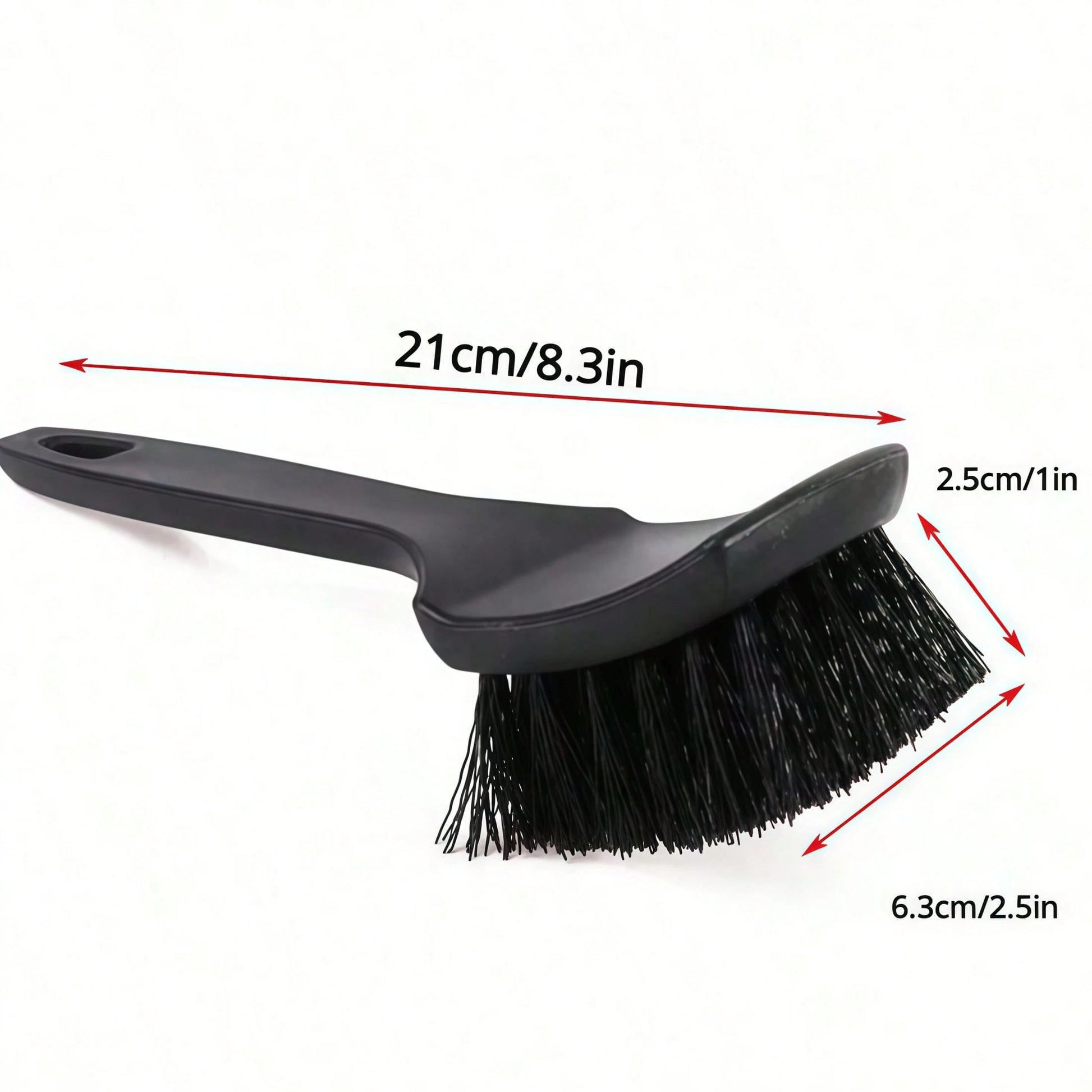 1PC Car Tire Rim Brush Wheel Hub Cleaning Brush Car Wheel Detail Cleaning Accessory Black White Tire Washing Tool, Car Supplies, Car Cleaning Supplies