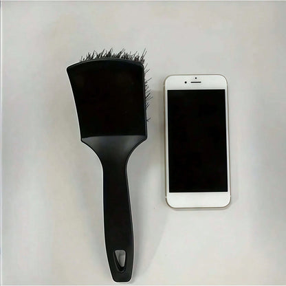 1PC Car Tire Rim Brush Wheel Hub Cleaning Brush Car Wheel Detail Cleaning Accessory Black White Tire Washing Tool, Car Supplies, Car Cleaning Supplies