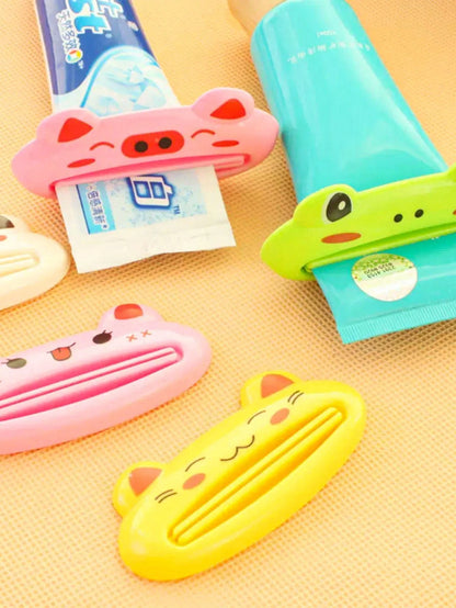 1pc Cartoon Toothpaste Squeezer, Multi-Function Makeup Tool