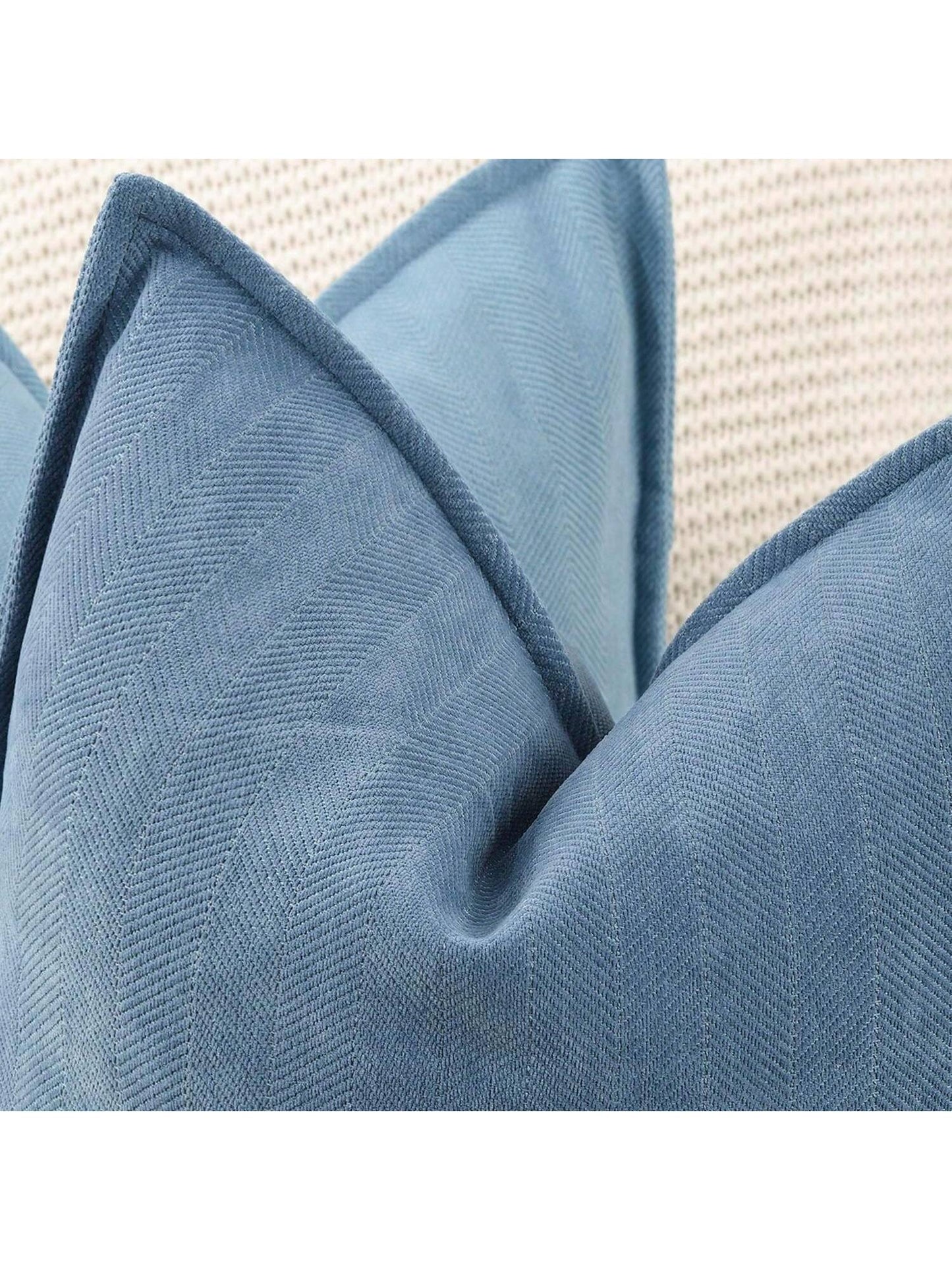 1pc Chenille Solid Color Farmhouse Throw Pillow Cover, Casual Daily Use
