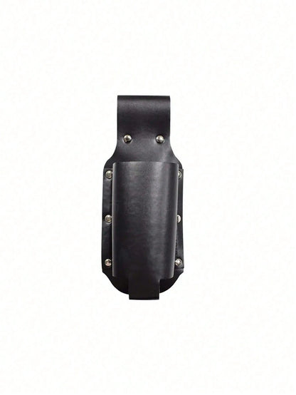 1pc Classic PU Leather Water Bottle Holder/Rack, Waist Pack, Beer Bottle Sleeve, Suitable For Travel, Outdoor Activities And Backyard, Creative Portable Hiking Waist Bag/Shoulder Bag, Travel Essential