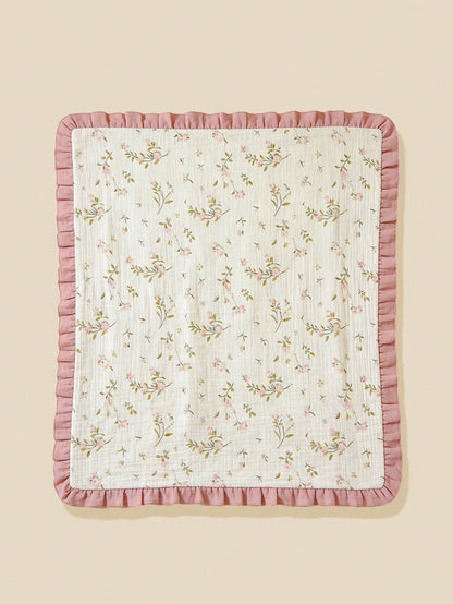 1pc Cotton Muslin Baby Swaddle Blanket, Stroller Wind Cover Blanket, Maternity Hospital Swaddle Wrap, Lightweight Infant Swaddle Wrap (Unisex), Swaddle Blanket, Baby Swaddle Wrap, Unisex Newborn Musli
