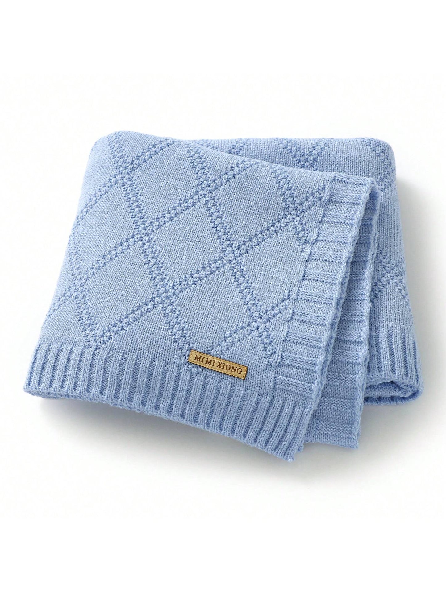 1pc Cozy And Simple Knitted Baby Blanket, Suitable For All Seasons Love Valentine