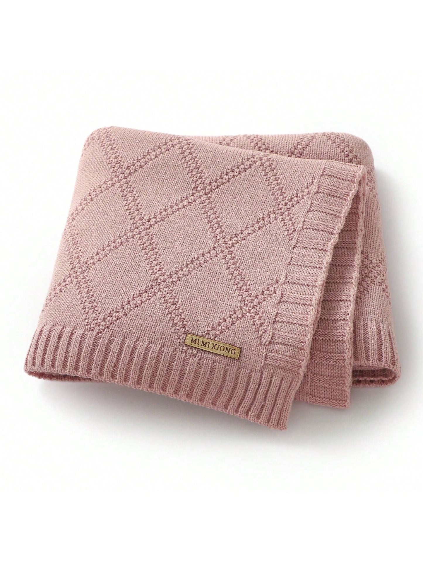 1pc Cozy And Simple Knitted Baby Blanket, Suitable For All Seasons Love Valentine