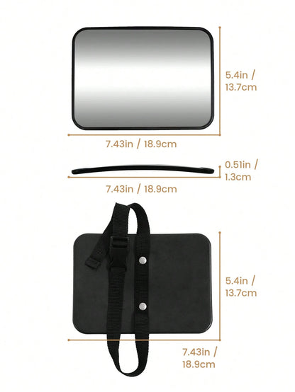 1pc Crash-Tested And Certified Shatterproof Baby Car Rearview Mirror, Suitable For Rear-Facing Car Seats, Wide And Clear View