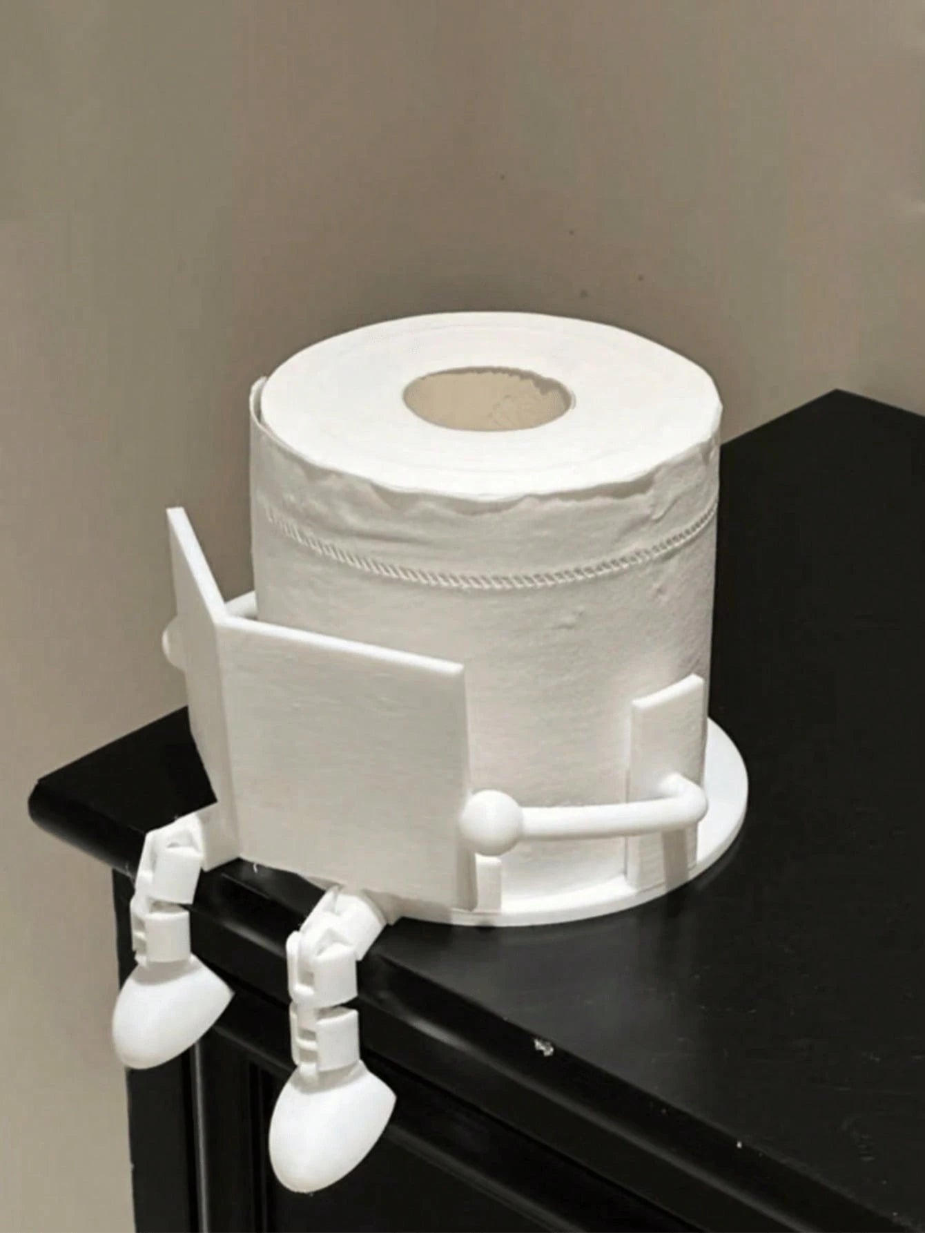 1pc Creative Human-Shaped Toilet Paper Holder- Fun Sitting Design, Bathroom Tissue Storage And Desktop Organizer. Minimalist Style. Perfect Gift For Friends And Family. Suitable For Bathroom, Bedroom