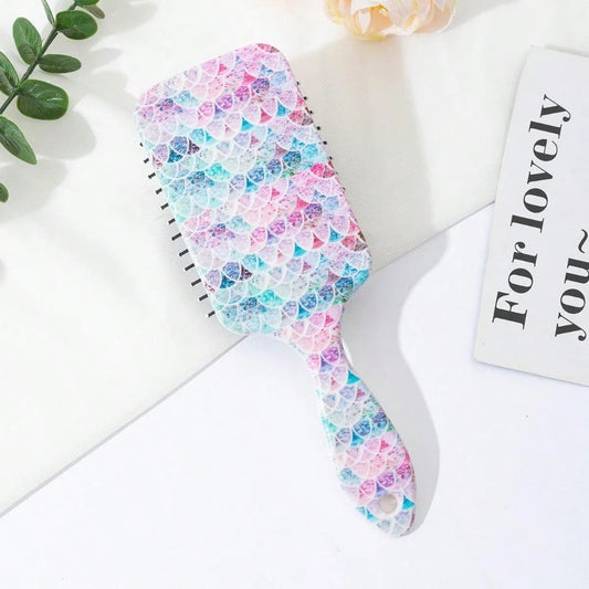 1pc Creative-Shaped Air Cushion Hair Brush, Anti-Static Detangling Scalp Massage Comb For Wet & Dry Hair, Lightweight Styling Brush For Women & Girls, Suitable For All Hair Types, Travel & Gifts,Back