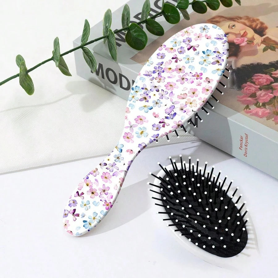 1pc Creative-Shaped Air Cushion Hair Brush, Anti-Static Detangling Scalp Massage Comb For Wet & Dry Hair, Lightweight Styling Brush For Women & Girls, Suitable For All Hair Types, Travel & Gifts,Back