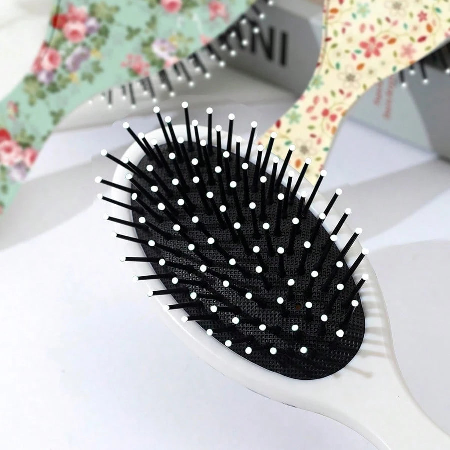 1pc Creative-Shaped Air Cushion Hair Brush, Anti-Static Detangling Scalp Massage Comb For Wet & Dry Hair, Lightweight Styling Brush For Women & Girls, Suitable For All Hair Types, Travel & Gifts,Back