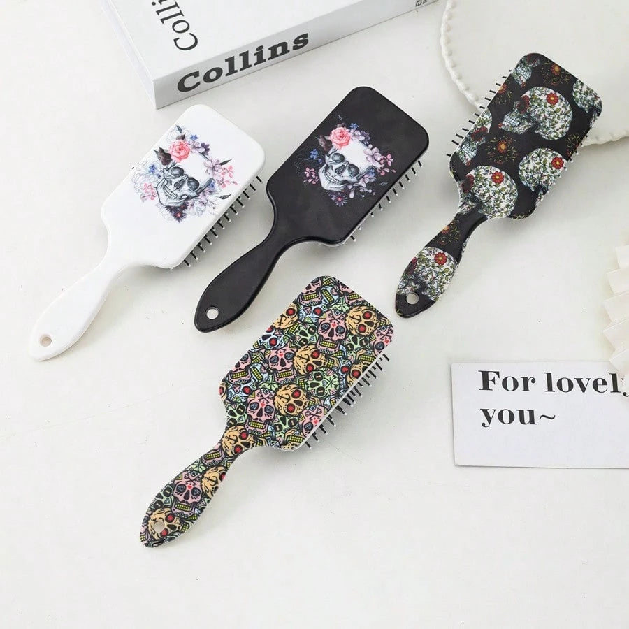1pc Creative-Shaped Air Cushion Hair Brush, Anti-Static Detangling Scalp Massage Comb For Wet & Dry Hair, Lightweight Styling Brush For Women & Girls, Suitable For All Hair Types, Travel & Gifts,Back
