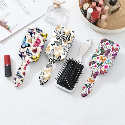 1pc Creative-Shaped Air Cushion Hair Brush, Anti-Static Detangling Scalp Massage Comb For Wet & Dry Hair, Lightweight Styling Brush For Women & Girls, Suitable For All Hair Types, Travel & Gifts,Back
