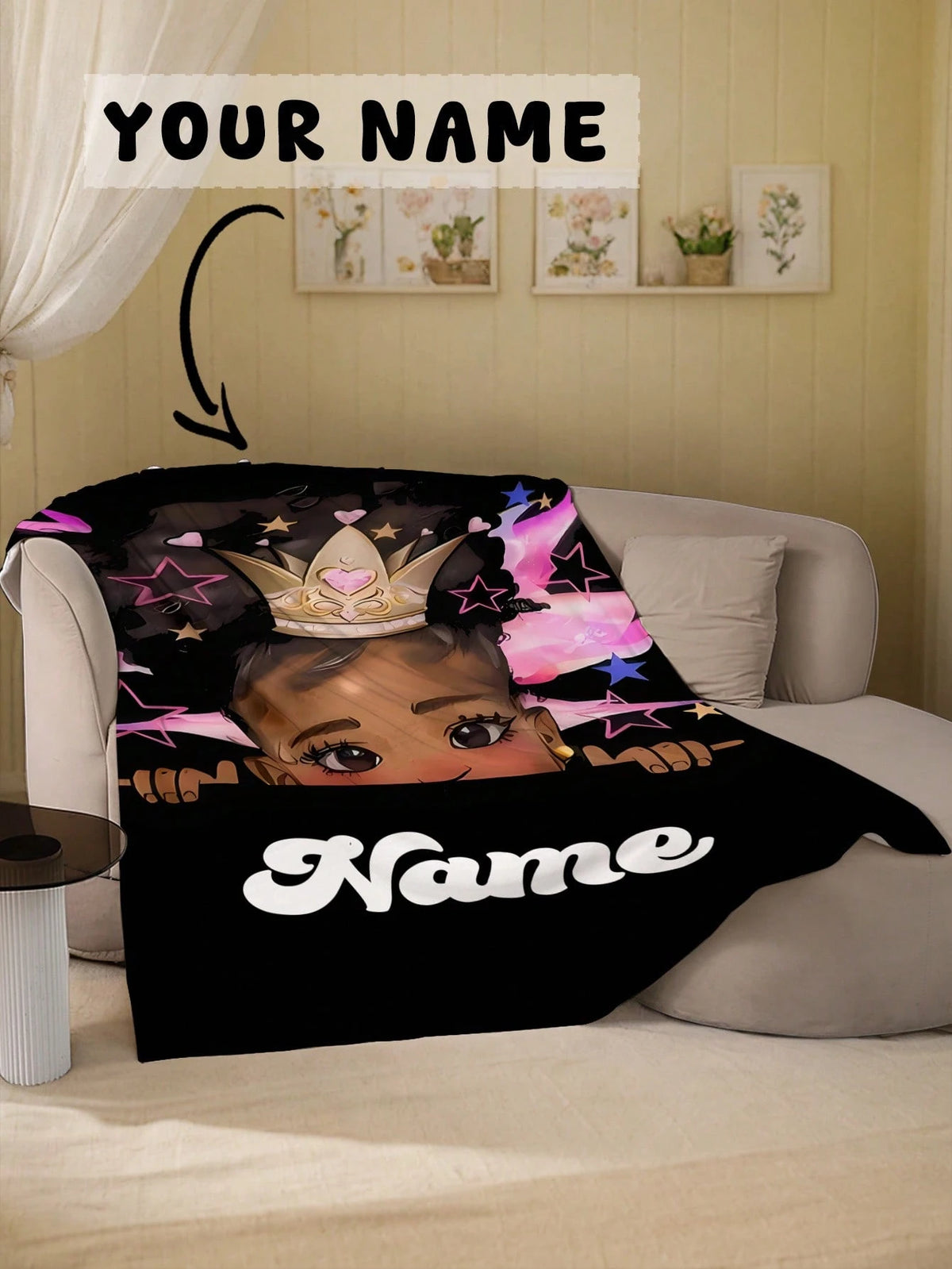 1pc Customizable Text Blanket, Commemorative Blanket. Suitable As Girl, Boy, Adult, Valentine's Day, Lightweight, Baby Blanket, Personalized Fleece Blanket, Personalized Photo Blanket, Personalized Th