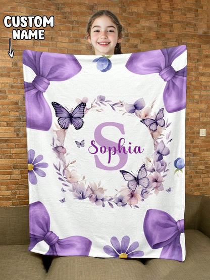 1pc Customized Blanket, Text Blanket, DIY Blanket, Pattern Blanket, Memorial Blanket. Tapestry, Photo Portrait Blanket Design, Suitable For Girls, Boys, Adults, Valentine's Day, Lightweight, Baby Blan