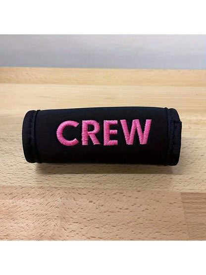 1pc Customized Embroidered Name Luggage Handle, Handmade Embroidered Luggage Handle, Personalized Creative Handmade Embroidered Letter Luggage Handle, Portable, Multi-Functional, Versatile, Large Capa