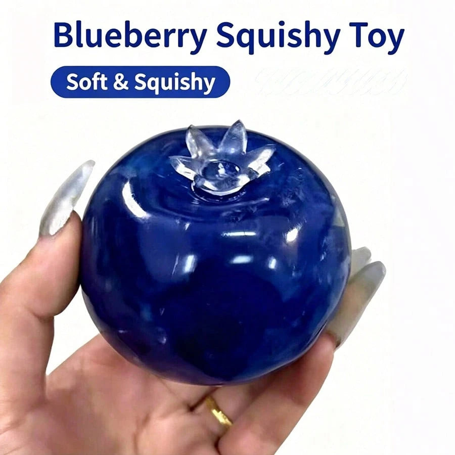 1pc Cute Blueberry Squishy Toy, Slow Rising Stress Relief Toy.,Cheese Squishy,Squishy Dumpling,Fidget,Squishy, Back To School