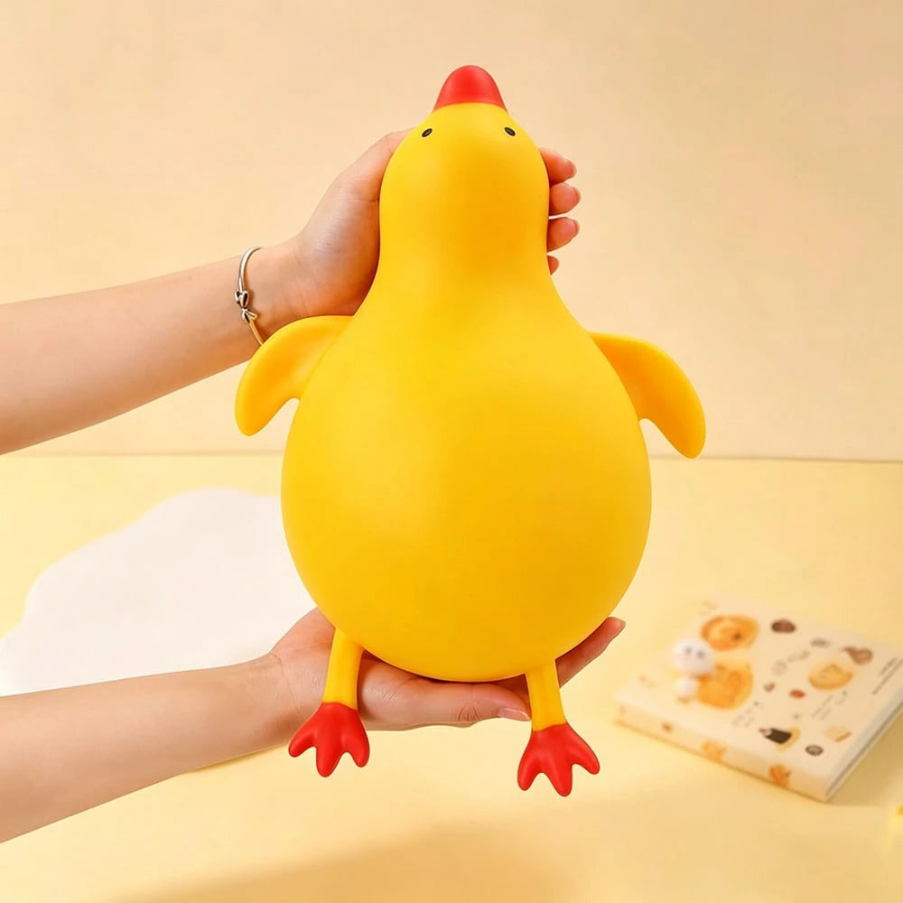 1pc Cute Yellow Duck Squeeze Doll, Soft Cartoon Animal Plush Doll, Classroom Reward, Birthday Party Small Gift For Boys And Girls, Novelty Sensory Game Gift