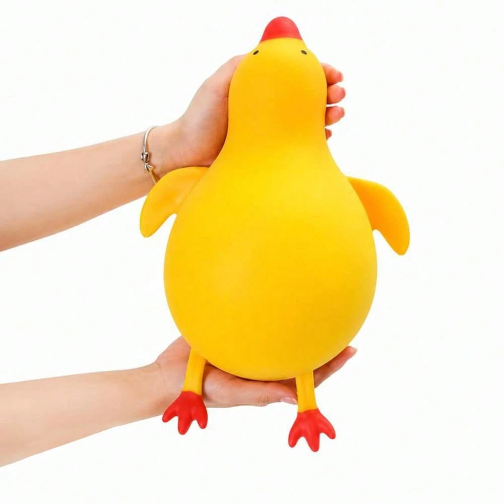 1pc Cute Yellow Duck Squeeze Doll, Soft Cartoon Animal Plush Doll, Classroom Reward, Birthday Party Small Gift For Boys And Girls, Novelty Sensory Game Gift