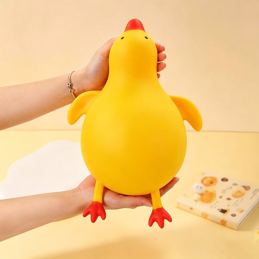 1pc Cute Yellow Duck Squeeze Doll, Soft Cartoon Animal Plush Doll, Classroom Reward, Birthday Party Small Gift For Boys And Girls, Novelty Sensory Game Gift