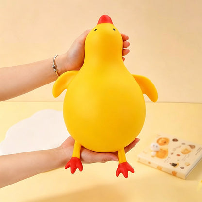 1pc Cute Yellow Duck Squeeze Doll, Soft Cartoon Animal Plush Doll, Classroom Reward, Birthday Party Small Gift For Boys And Girls, Novelty Sensory Game Gift