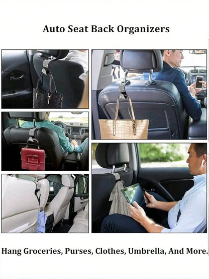 1pc Diamond Encrusted Car Hanger Hook For Back Seat, Hidden Creative Accessories