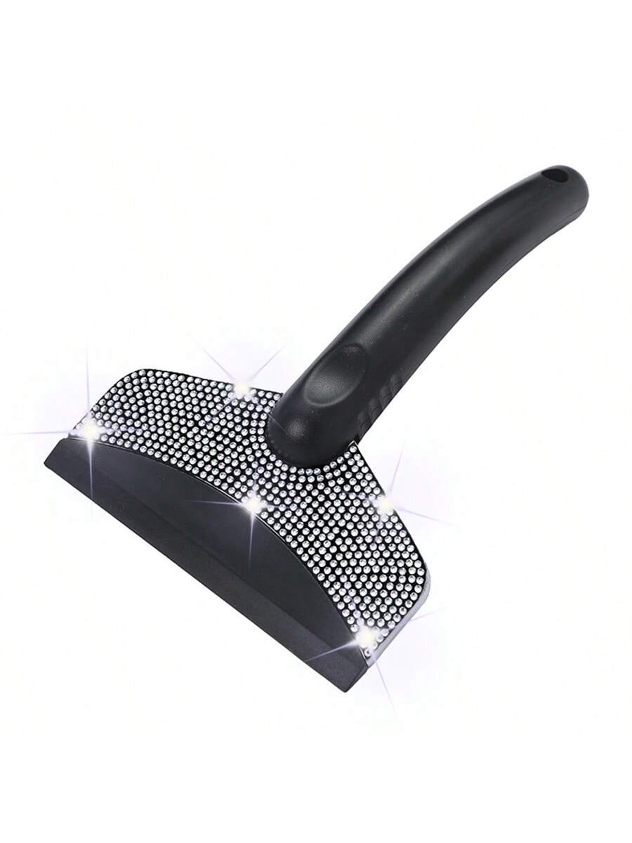 1pc Diamond Studded Snow Scraper, Automotive Snow Removal Tool, Car Cleaning,Car Accessories