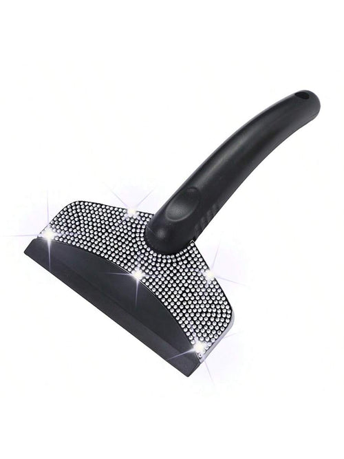 1pc Diamond Studded Snow Scraper, Automotive Snow Removal Tool, Car Cleaning,Car Accessories