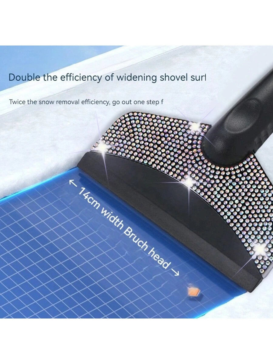 1pc Diamond Studded Snow Scraper, Automotive Snow Removal Tool, Car Cleaning,Car Accessories