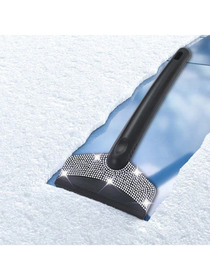 1pc Diamond Studded Snow Scraper, Automotive Snow Removal Tool, Car Cleaning,Car Accessories