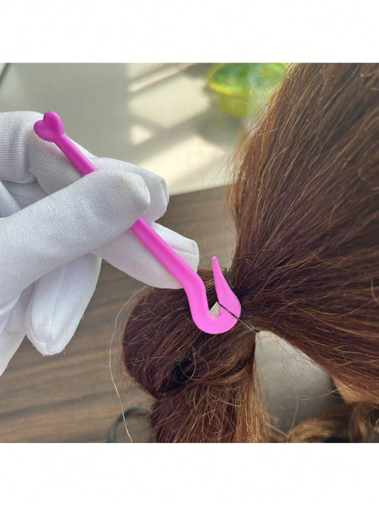 1pc Disposable Rubber Band Cutter, Easily Cuts Hair Ties Without Pulling Or Damaging Hair And Scalp (Purple). Suitable For Salons, Beauty Parlors, Back-To-School Season, Curling Irons, Curling Wands