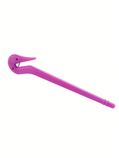1pc Disposable Rubber Band Cutter, Easily Cuts Hair Ties Without Pulling Or Damaging Hair And Scalp (Purple). Suitable For Salons, Beauty Parlors, Back-To-School Season, Curling Irons, Curling Wands
