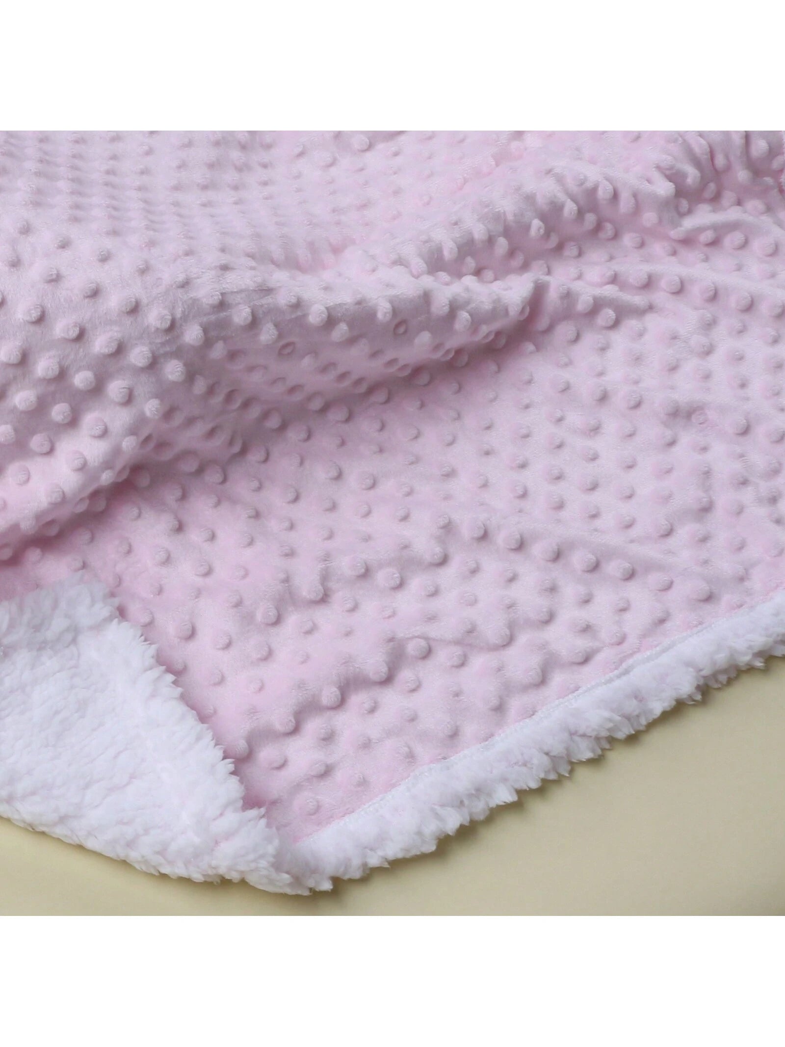 1pc Double-Layer Baby Dimple Fleece Touching Blanket, All Seasons Love Valentine