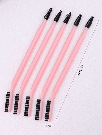 1pc Dual-Ended Makeup Brush, Spiral Eyebrow Brush & Lash Comb, Grooming Tool For Defined Brows, Portable Beauty Makeup Brush,Eyebrow Brush,Eyeshadow Brush,Spoolie,Spoolie Brush,Giveaways