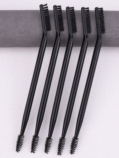 1pc Dual-Ended Makeup Brush, Spiral Eyebrow Brush & Lash Comb, Grooming Tool For Defined Brows, Portable Beauty Makeup Brush,Eyebrow Brush,Eyeshadow Brush,Spoolie,Spoolie Brush,Giveaways