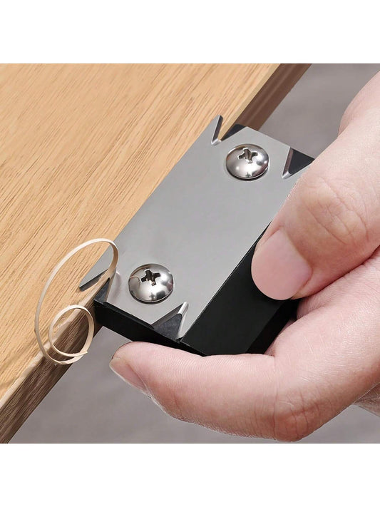 1PC Edge Banding Trimmer- Upgraded Mini Edge Band Trimmer & Cutter, Stainless Steel Blade Veneer Edge Trimmer For Woodworking, Edgebanding Trimming Tool For Wood, Veneer, PVC, ABS