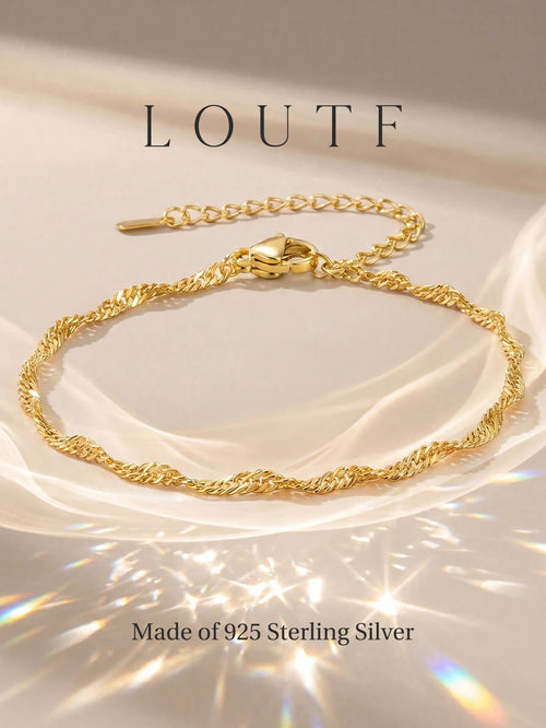1pc Elegant Women's 925 Sterling Silver Bracelet, Exquisite Jewelry, Anniversary Birthday Gift