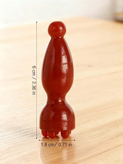 1pc Facial Beauty Massage Roller, Made Of ABS Resin With Smooth Ball, Suitable For Women's Facial Care Including Eye Area, Nose Bridge And Other Areas, Helps Relax Muscles. Guasha Facial Face Care Too